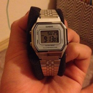 Vintage Silver Casio Watch NWOT