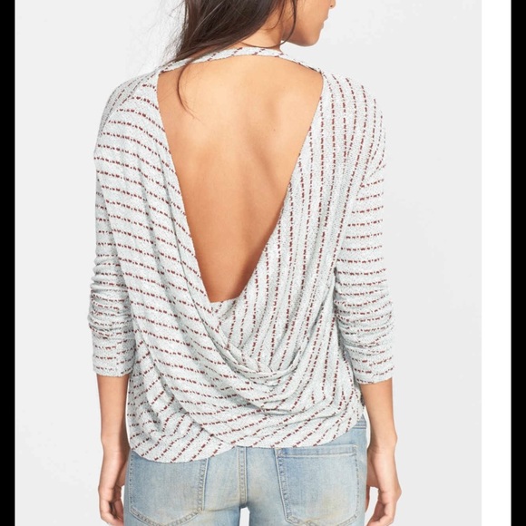 Free People Sweaters - Free People Angel Island stripe Hacci sweater sz M