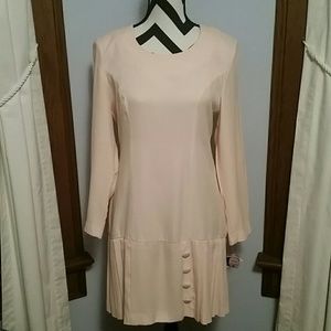 Vintage Pink Drop Waist Dress