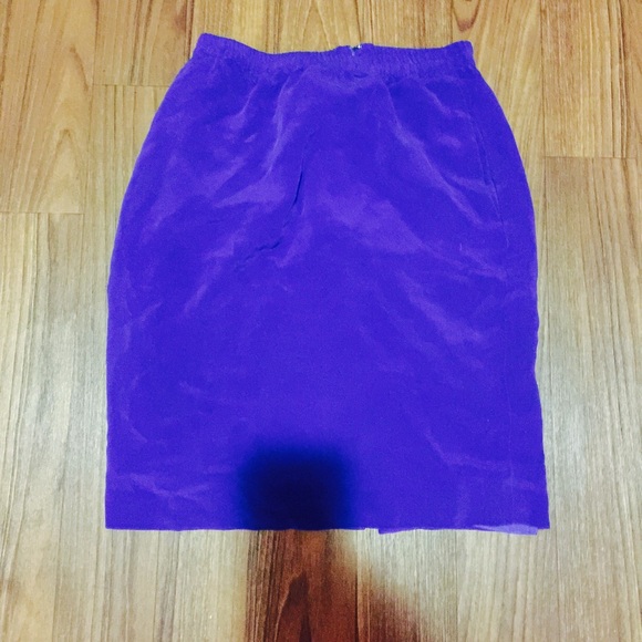 SILK ROYAL BLUE PENCIL SKIRT