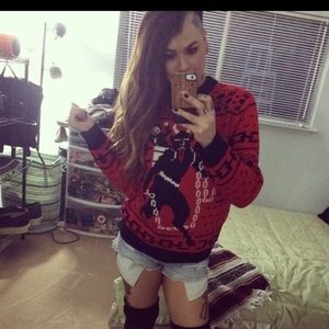 Middle of Beyond Krampus sweater