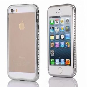 Luxury diamond silver  bumper for iPhone 5s