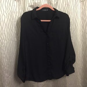 The Ashton blouse from The Limited. Black. Size L.
