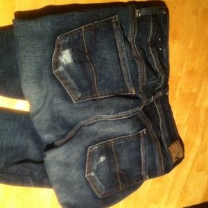 American Eagle distress wash jeggings