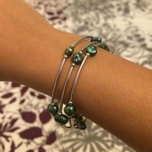 Silver wrap around bracelet