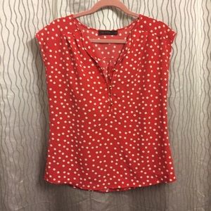 Polka dot top from The Limited