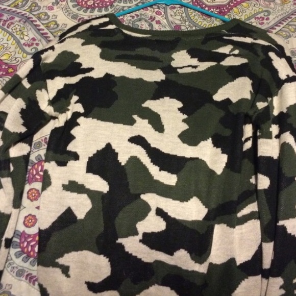 Camo sweater