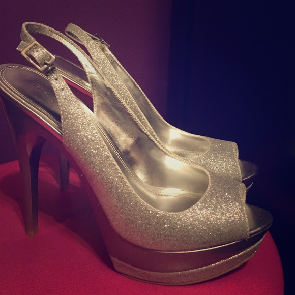 FLASH Double Platform Glitter Pumps