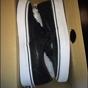 Authentic shimmer black vans