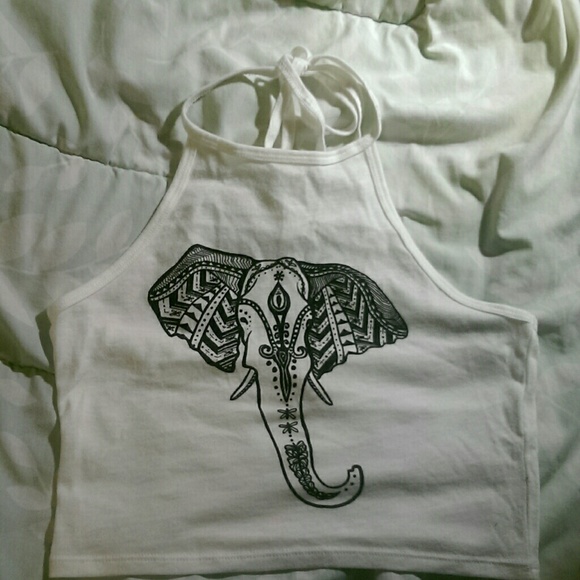 Elephant Halter Crop Top