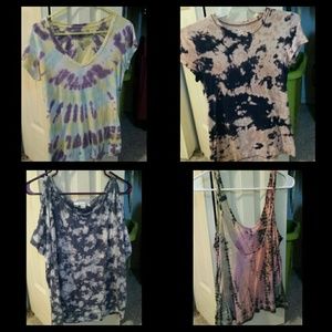 Hippy Chick Tie-dye Bundle (4 shirts)