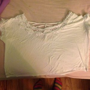 White crop top