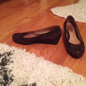 French Sole NY Dark Brown Wedges