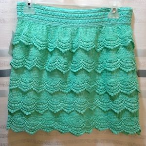 Mint Tiered Skirt😀