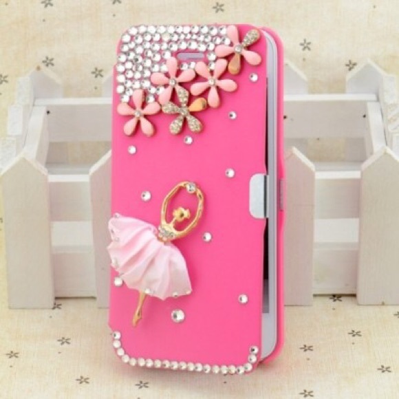 Cute pink iPhone 5s leather case