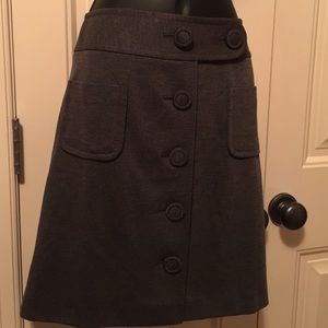 Ann Taylor Loft Grey Fall/Winter Skirt