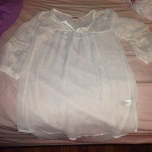 Sheer white shirt