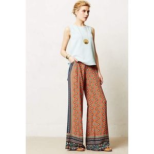 Anthropologie Tiled Wide-Legs NWOT