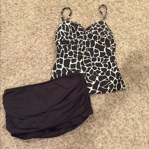 Cute printed swimsuit set