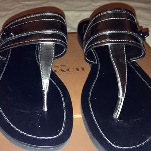 Coach Eileen Mirror Metallic Sandles