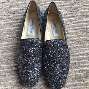 ‼️Jimmy Choo‼️ Mist Sprayed Glitter Slippers