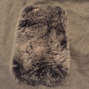 Faux Rabbit fur phone case