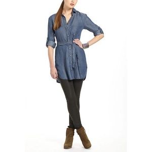 Anthropologie denim/chambray Foulard Tunic