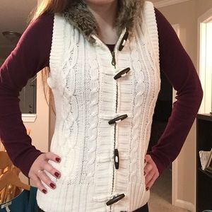 Sweater Vest with Hood