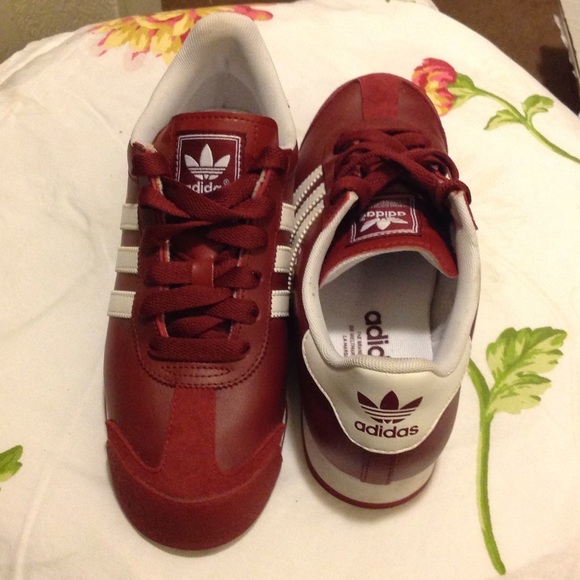 adidas samoa maroon