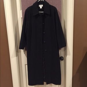 Long black dress coat