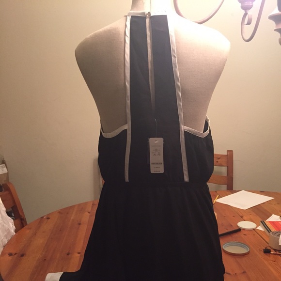 👄Bebe Black w/white trim cocktail dress 👄 - Picture 3 of 4
