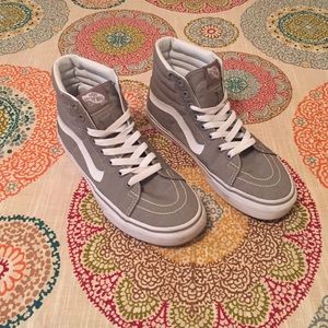 Light Gray Sk8 Hi Vans