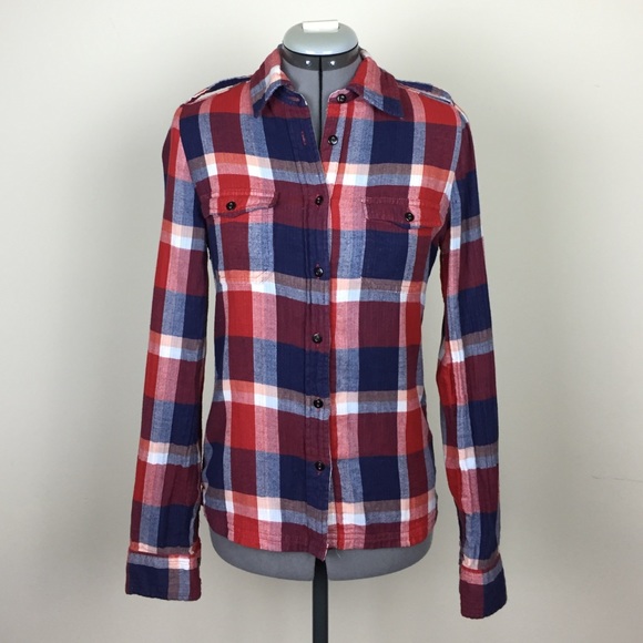 Element Western Style Flannel Shirt w/Epaulets