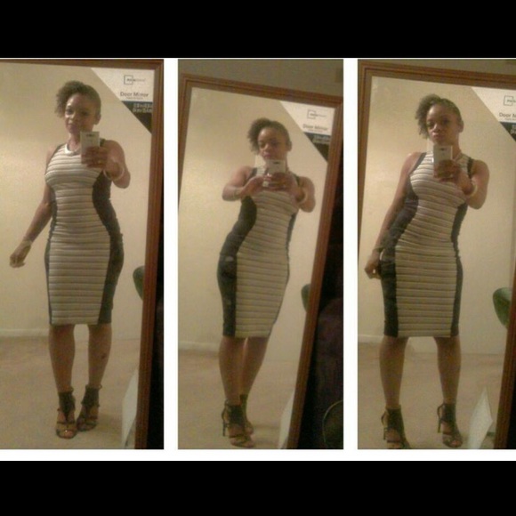 Bodycon Illusion Dress - Picture 3 of 3