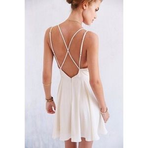 Sparkle & Fade Strappy Chiffon Skater