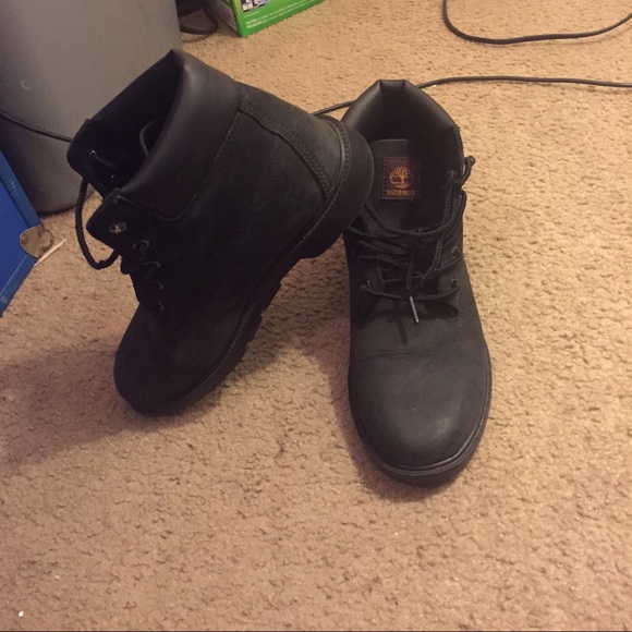 All Black Timberlands Boots