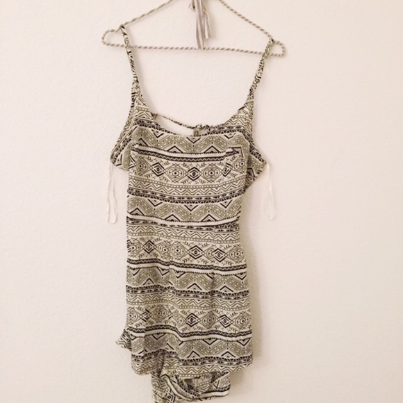 Tribal Open Back Romper