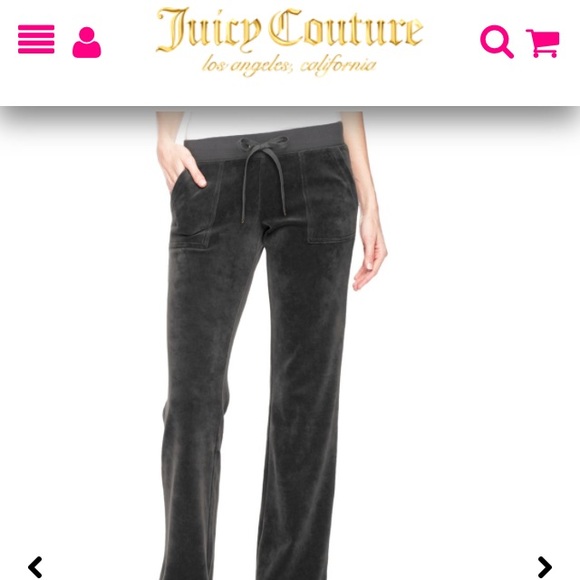 juicy couture bootcut velour pant