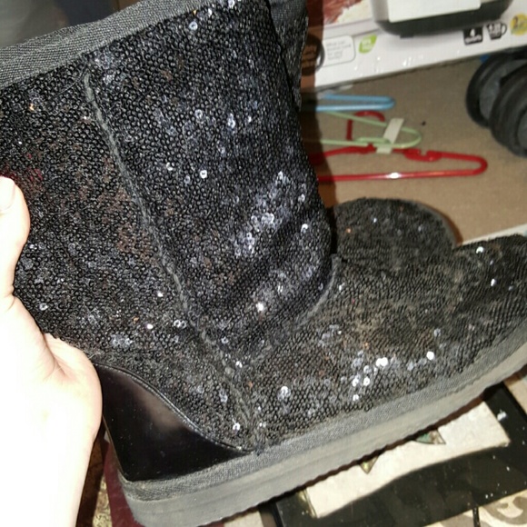 Sequin boots
