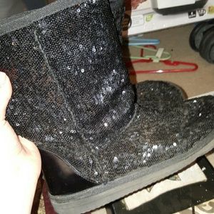Sequin boots
