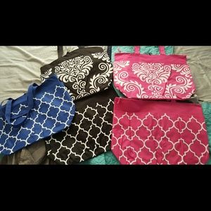 Multiple colored totes