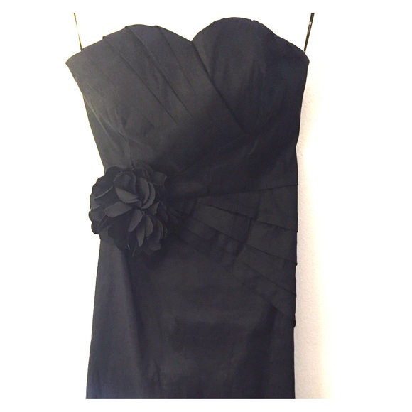 forever 21 black strapless dress