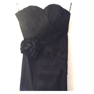 forever 21 black strapless dress