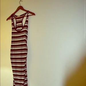 Black and white stripped dress.