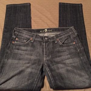 7 for all mankind straight leg jeans.