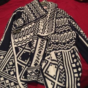 Printed Oversized Cardigan
