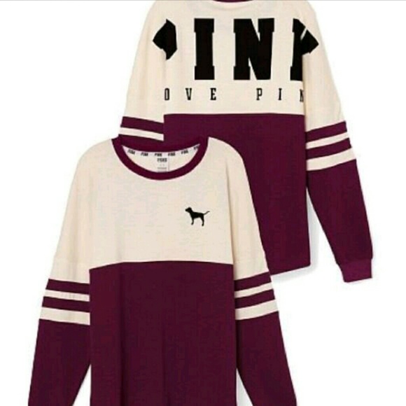 Pink maroon crew