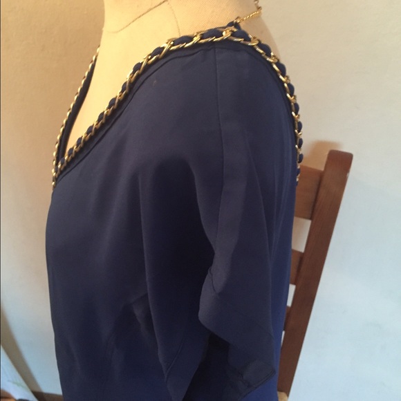 👄NWOT Royal blue 2B Bebe blouse 👄 - Picture 3 of 3