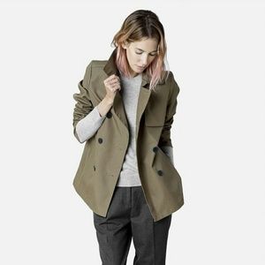 Everlane Swing Trench in Sage