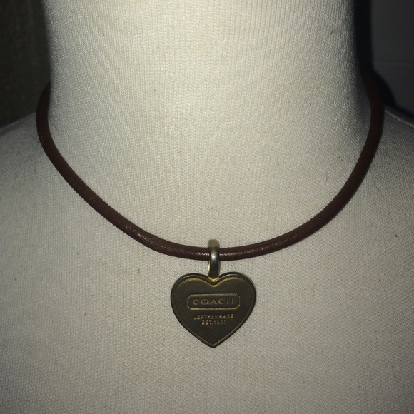 Coach Rope Leather Collar Necklace